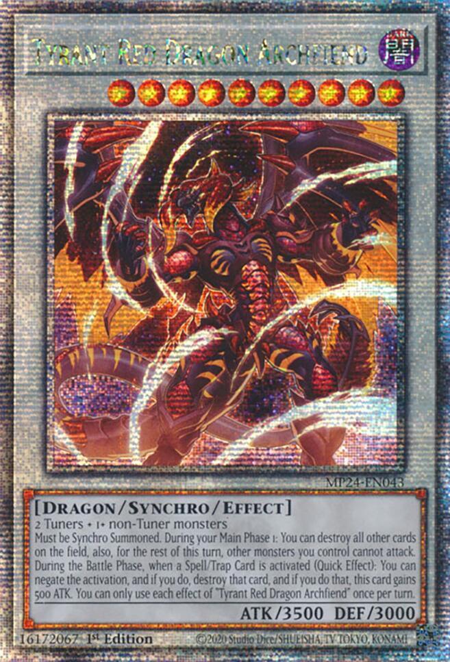 Tyrant Red Dragon Archfiend (Quarter Century Secret Rare) card image