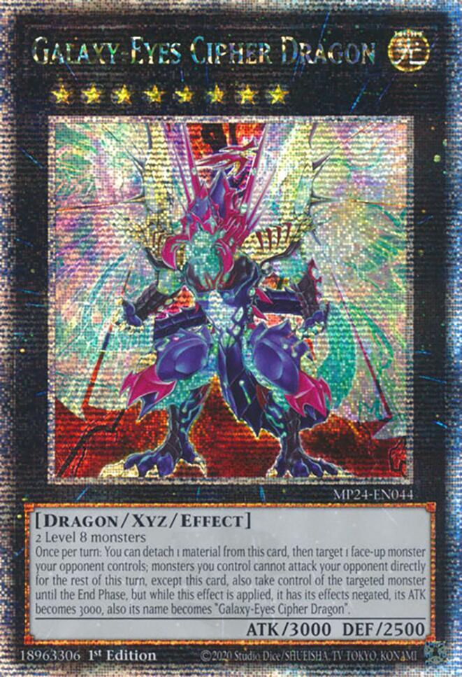 Galaxy-Eyes Cipher Dragon (Quarter Century Secret Rare) card image