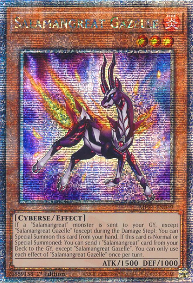 Salamangreat Gazelle (Quarter Century Secret Rare) card image