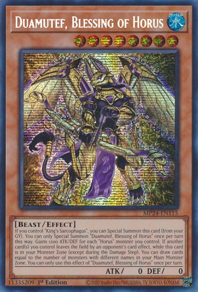 Duamutef, Blessing of Horus card image