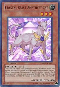 Crystal Beast Amethyst Cat card image