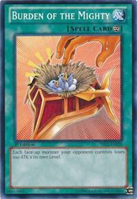 Burden of the Mighty (1st Edition) card image