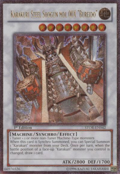 Karakuri Steel Shogun mdl 00X "Bureido" (UTR) (1st Edition) card image