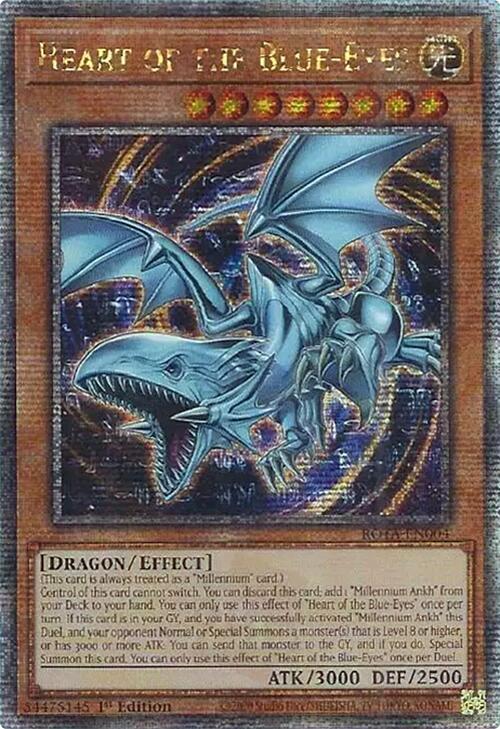 Heart of the Blue-Eyes (Quarter Century Secret Rare) card image