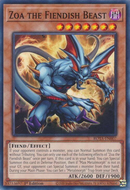 Zoa the Fiendish Beast card image