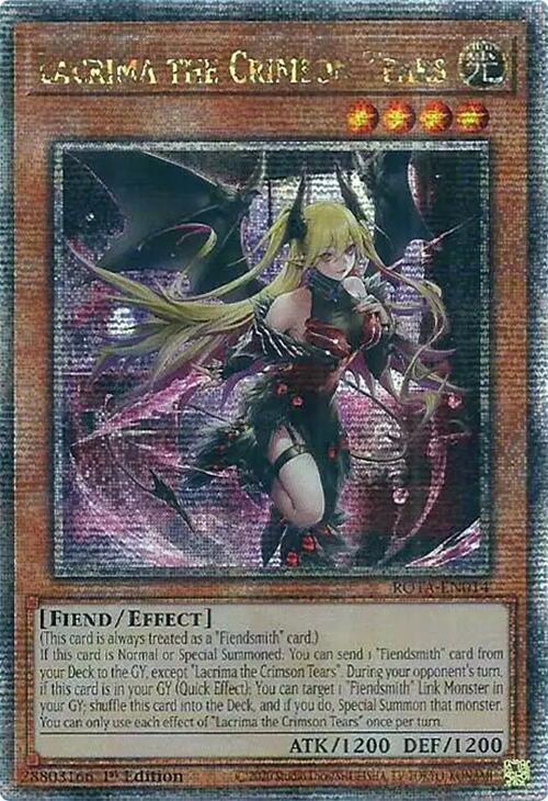 Lacrima the Crimson Tears (Quarter Century Secret Rare) card image