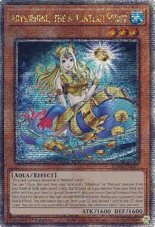 Abyssrhine, the Atlantean Spirit (Quarter Century Secret Rare) card image