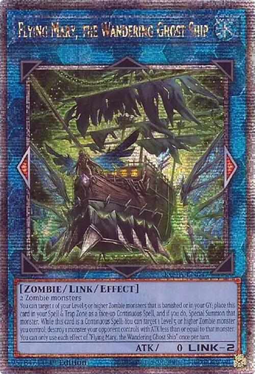 Flying Mary, the Wandering Ghost Ship (Quarter Century Secret Rare) card image