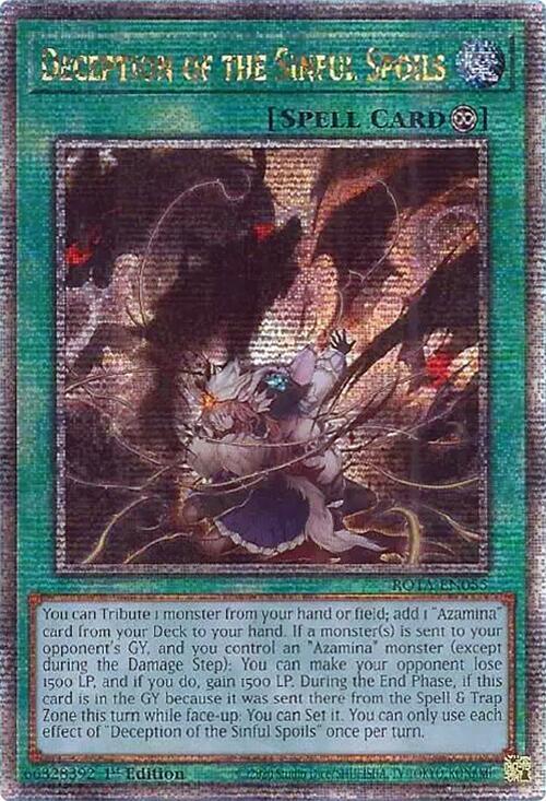Deception of the Sinful Spoils (Quarter Century Secret Rare) card image