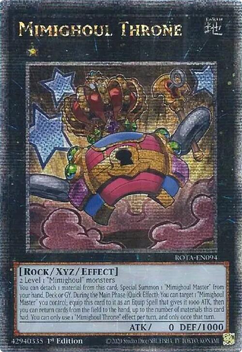 Mimighoul Throne (Quarter Century Secret Rare) card image