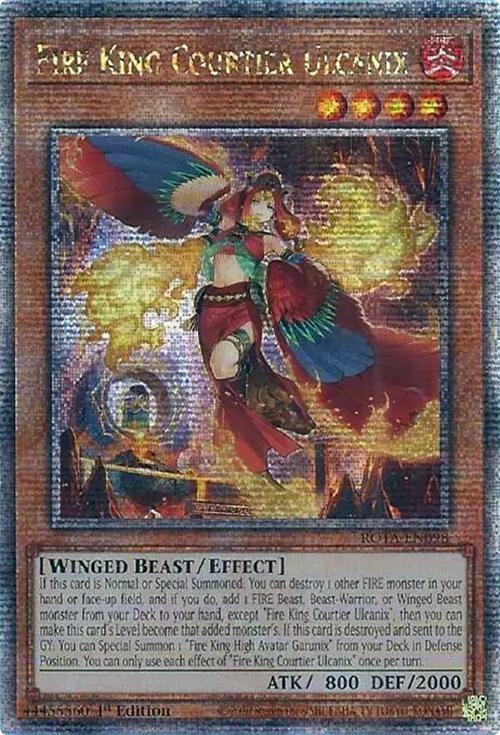 Fire King Courtier Ulcanix (Quarter Century Secret Rare) card image