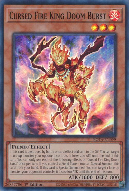 Cursed Fire King Doom Burst card image