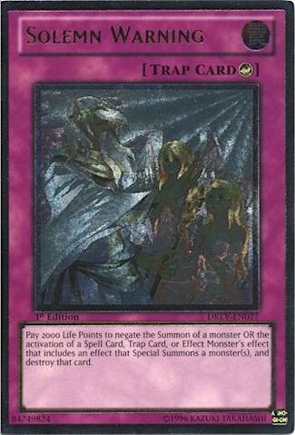 Solemn Warning (UTR) card image