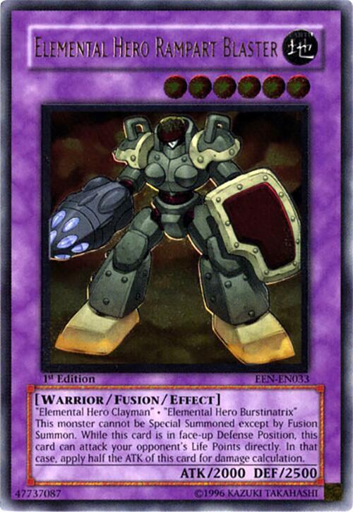 Elemental Hero Rampart Blaster (UTR) (1st Edition) card image