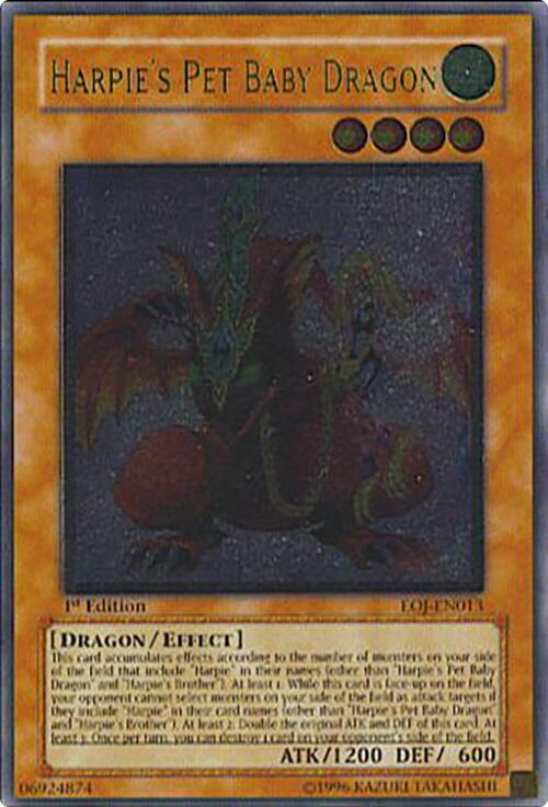Harpie's Pet Baby Dragon (UTR) card image