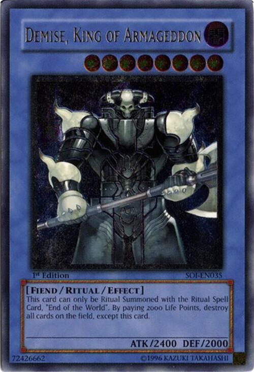 Demise, King of Armageddon (UTR) (1st Edition) card image