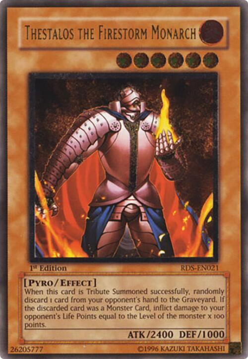 Thestalos the Firestorm Monarch (UTR) (1st Edition) card image