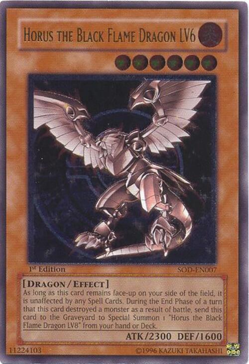 Horus the Black Flame Dragon LV6 (UTR) card image