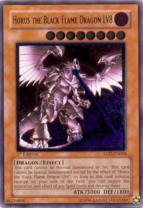 Horus the Black Flame Dragon LV8 (UTR) card image