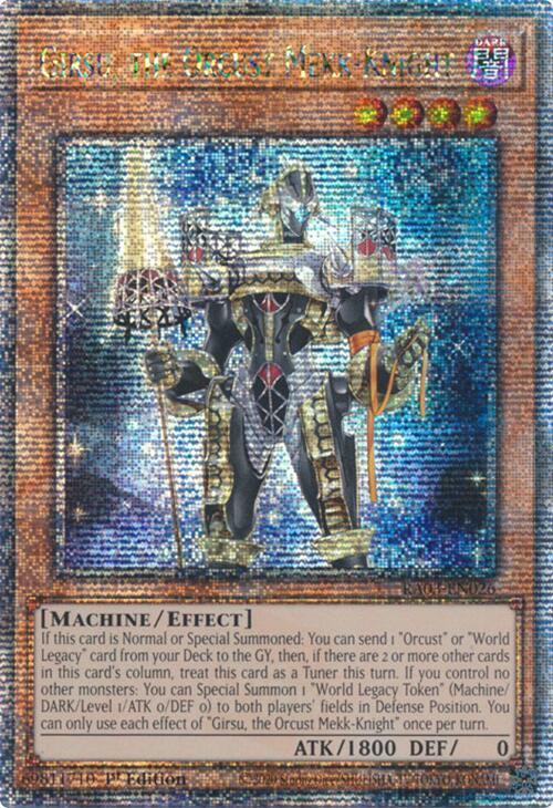 Girsu, the Orcust Mekk-Knight (Quarter Century Secret Rare) card image