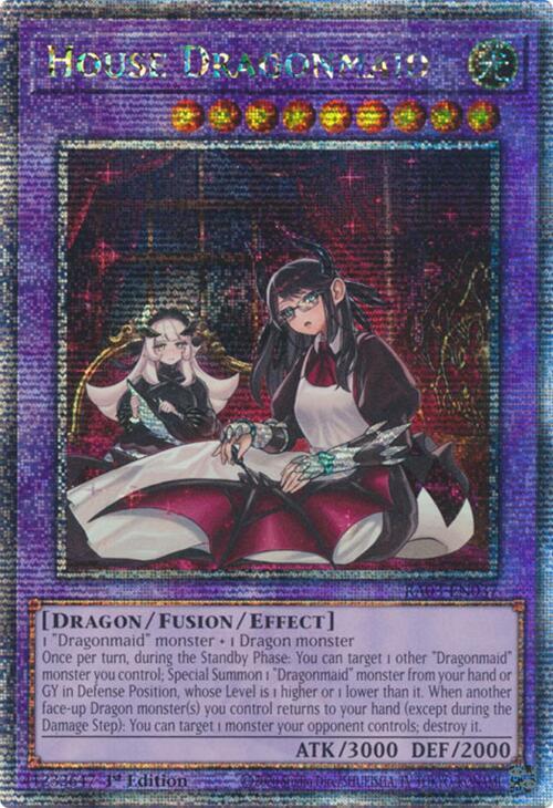 House Dragonmaid (Alternate Art) (Quarter Century Secret Rare) card image