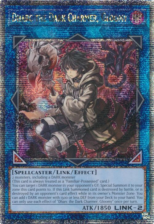 Dharc the Dark Charmer, Gloomy (Quarter Century Secret Rare) card image