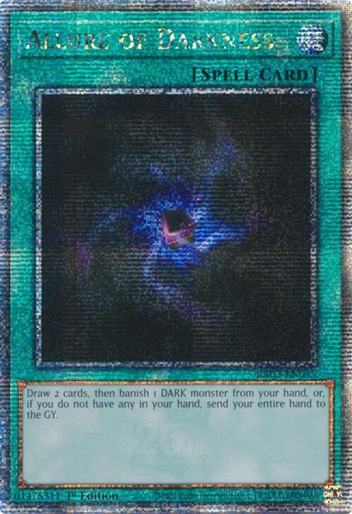 Allure of Darkness (Quarter Century Secret Rare) card image