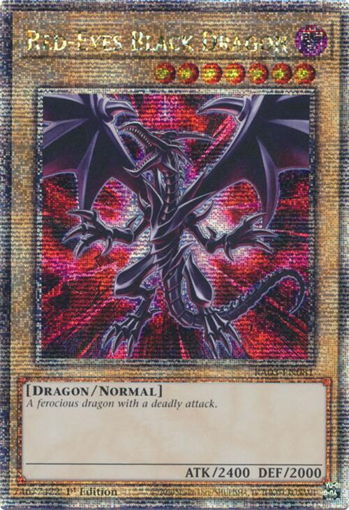 Red-Eyes Black Dragon (Quarter Century Secret Rare) card image