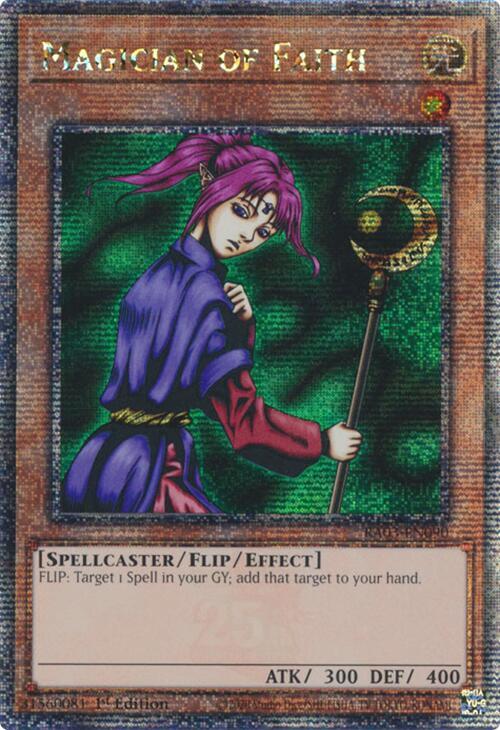 Magician of Faith (Quarter Century Secret Rare) card image