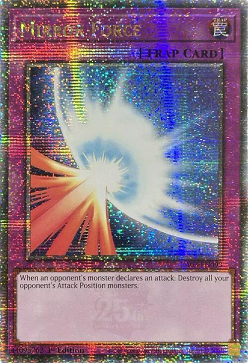 Mirror Force (Quarter Century Secret Rare) card image
