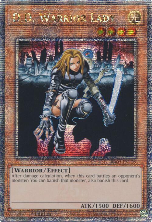D.D. Warrior Lady (Quarter Century Secret Rare) card image