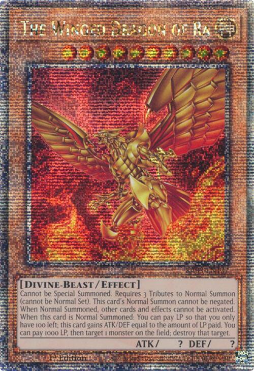 The Winged Dragon of Ra (Quarter Century Secret Rare) card image