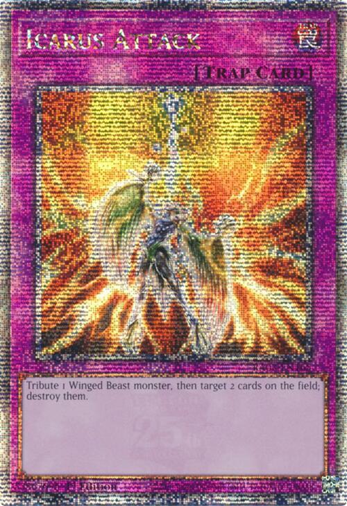 Icarus Attack (Quarter Century Secret Rare) card image