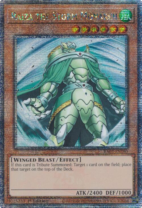 Raiza the Storm Monarch (Quarter Century Secret Rare) card image