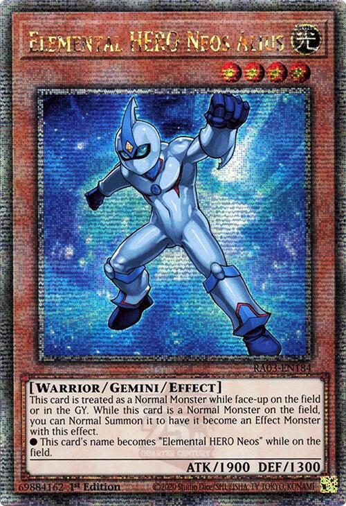 Elemental HERO Neos Alius (Quarter Century Secret Rare) card image