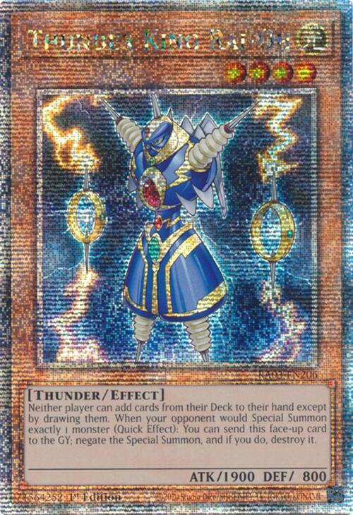 Thunder King Rai-Oh (Quarter Century Secret Rare) card image