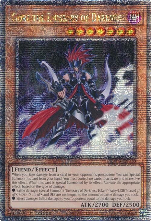 Gorz the Emissary of Darkness (Quarter Century Secret Rare) card image