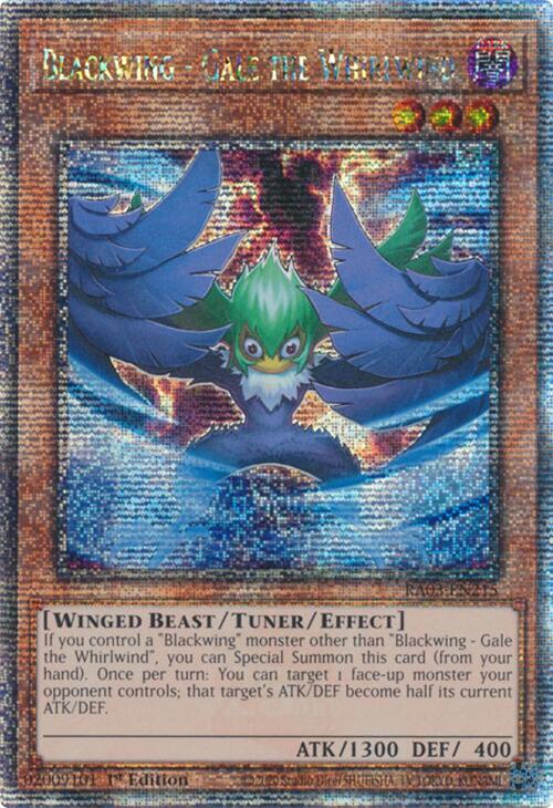 Blackwing - Gale the Whirlwind (Quarter Century Secret Rare) card image