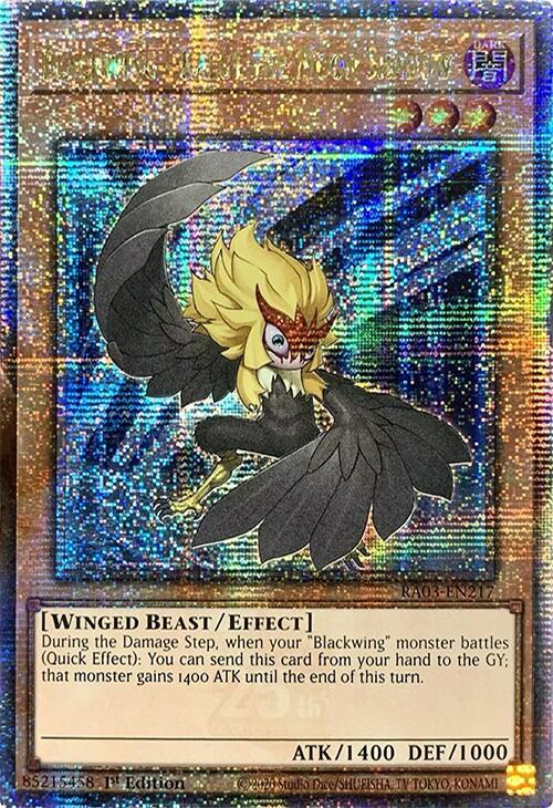 Blackwing - Kalut the Moon Shadow (Quarter Century Secret Rare) card image
