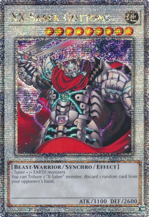 XX-Saber Gottoms (Quarter Century Secret Rare) card image