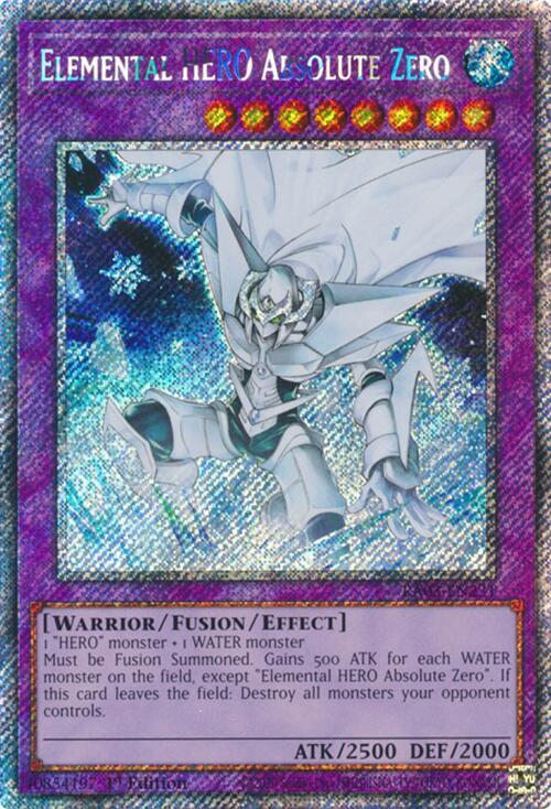 Elemental HERO Absolute Zero (Platinum Secret Rare) card image