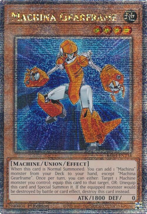 Machina Gearframe (Quarter Century Secret Rare) card image