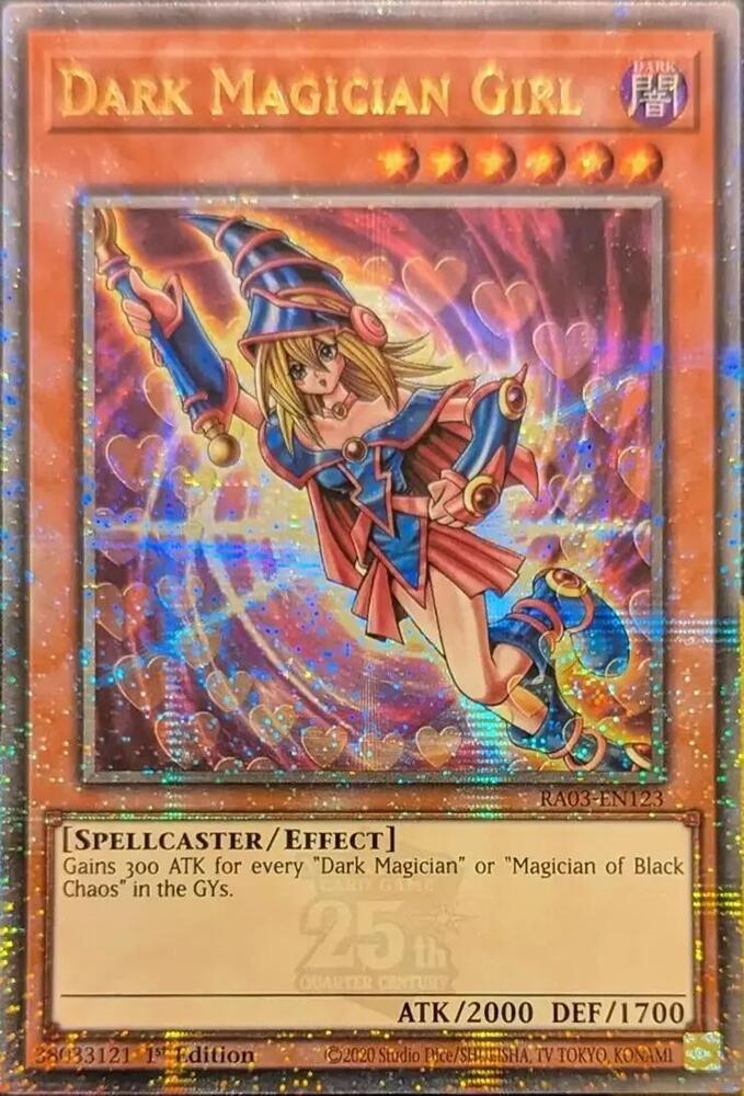 Dark Magician Girl (Quarter Century Secret Rare) (C) card image