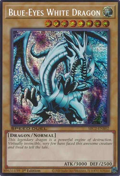 Blue-Eyes White Dragon (PSR) card image