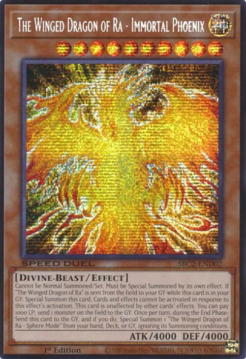 The Winged Dragon of Ra - Immortal Phoenix (PSR) card image