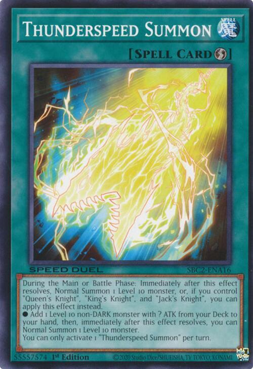 Thunderspeed Summon card image