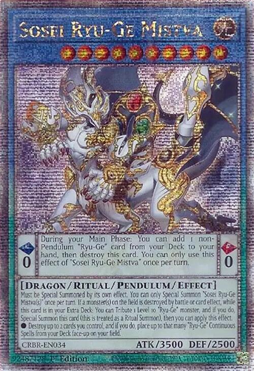 Sosei Ryu-Ge Mistva (Quarter Century Secret Rare) card image