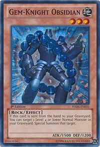Gem-Knight Obsidian (1st Edition) card image