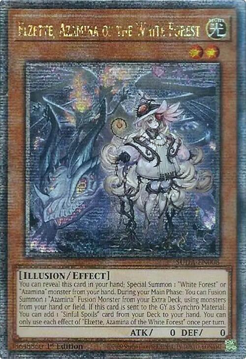 Elzette, Azamina of the White Forest (Quarter Century Secret Rare) card image