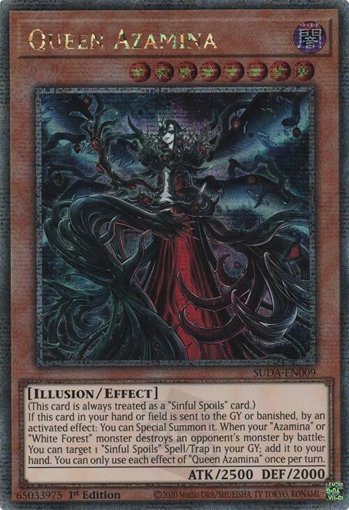 Queen Azamina (Quarter Century Secret Rare) card image